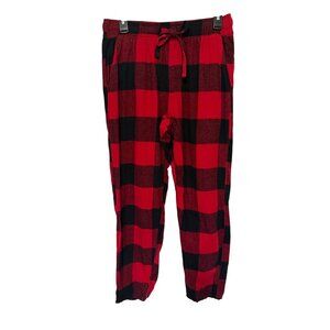 Old Navy Red Black Buffalo Check Flannel Lounge Pants Size M